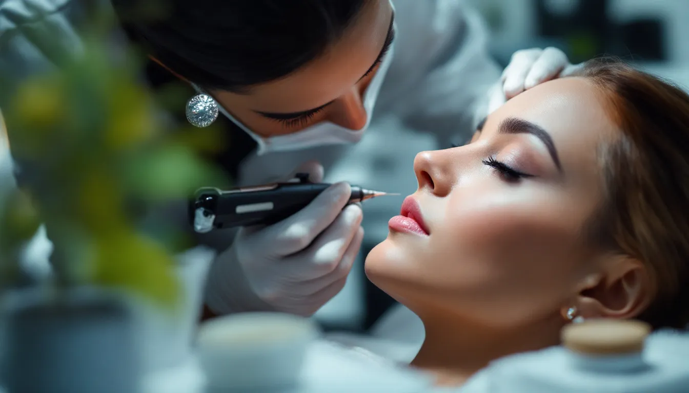 Semi-permanent eyeliner training demonstration
